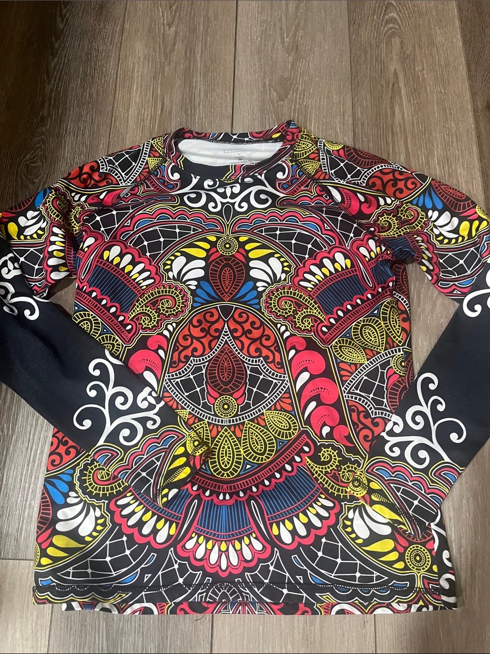 Womens Altheta Long Sleeve GrapTop in Multicolor